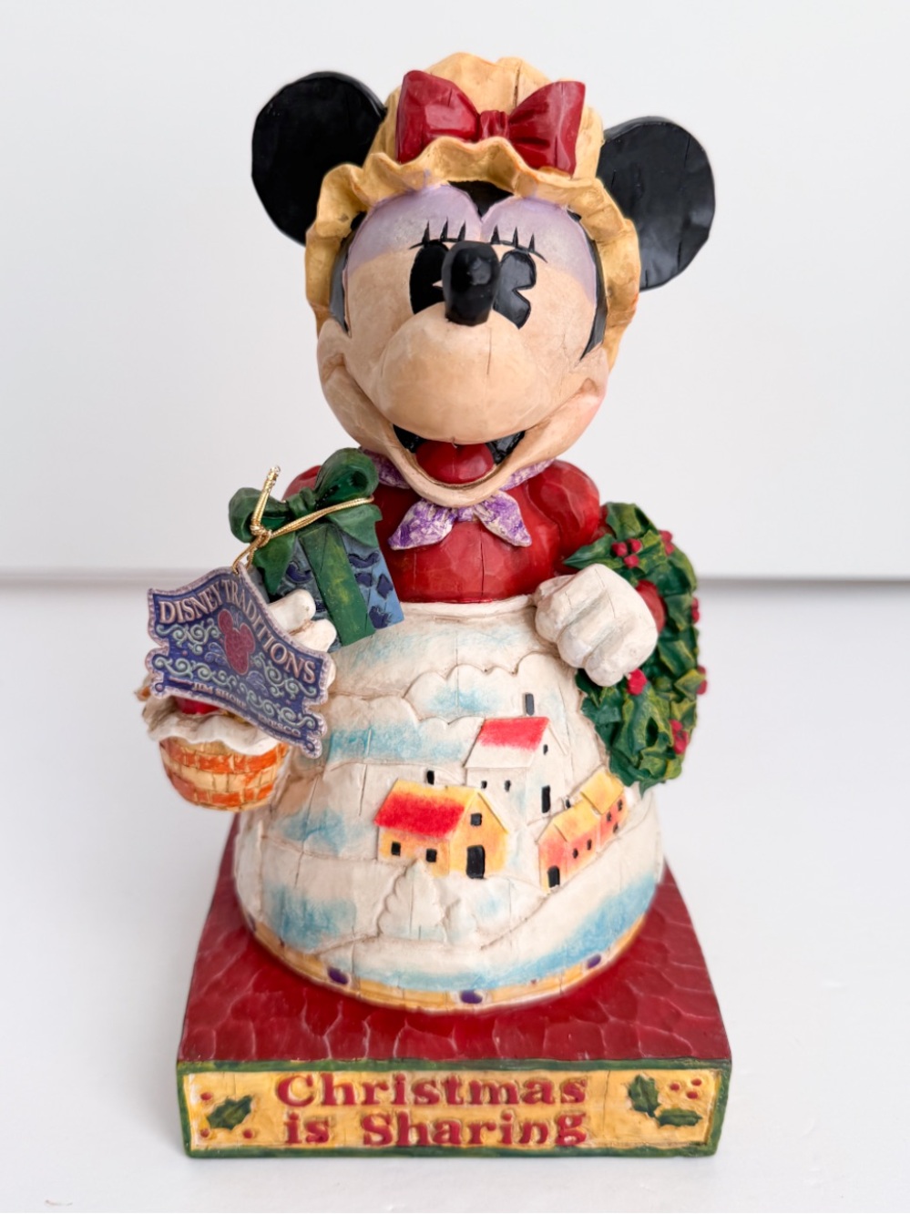 Vtg 2005 Jim Shore Disney Traditions Minnie Mouse Heartwarming Holiday NIB